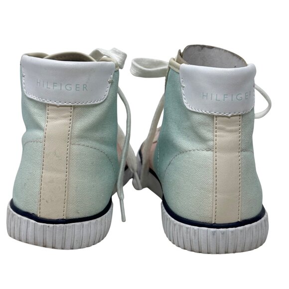 Tommy Hilfiger‎ Twender Womens High-Top Sneakers Tie Dye Ombre 8M Canvas Preppy - Picture 4 of 11
